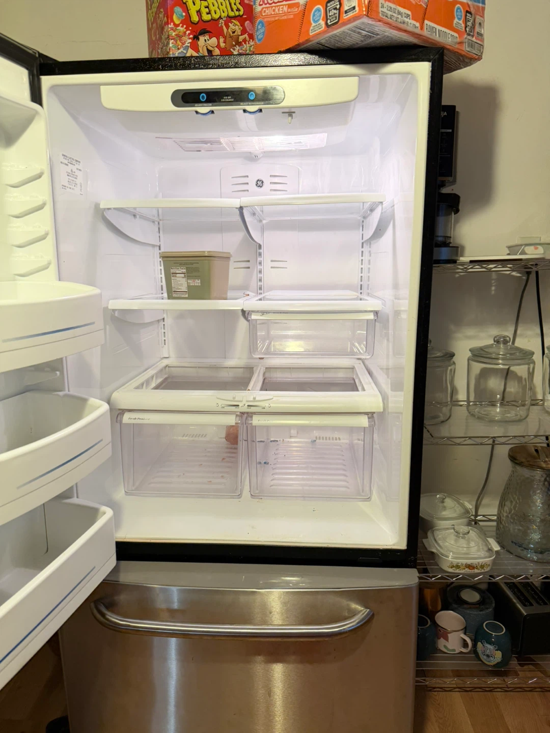 GE Stainless Steel Refrigerator - photo 3