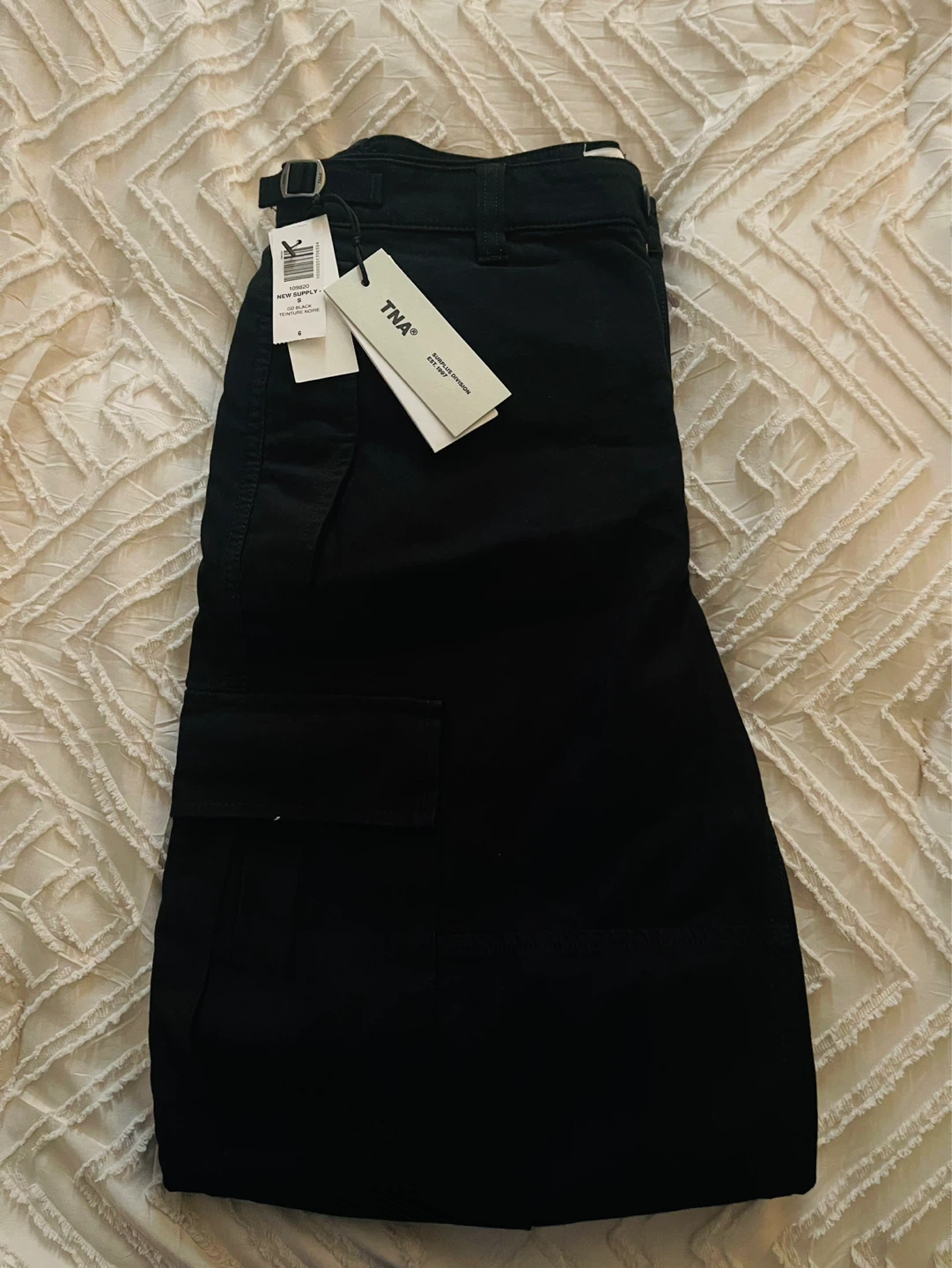 TNA Cargo Pants-Black-Size 6 - photo 3