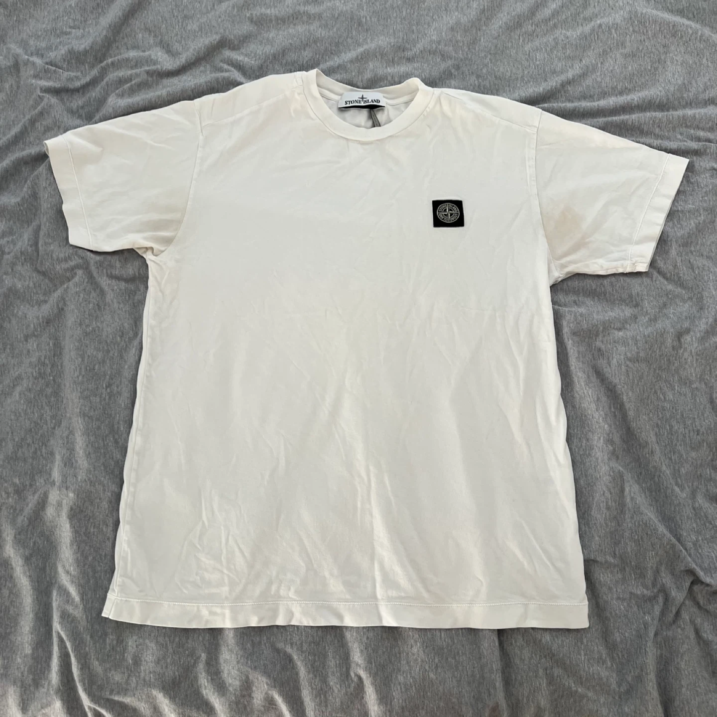 (Retail $310)Stone Island White T-Shirt Size L