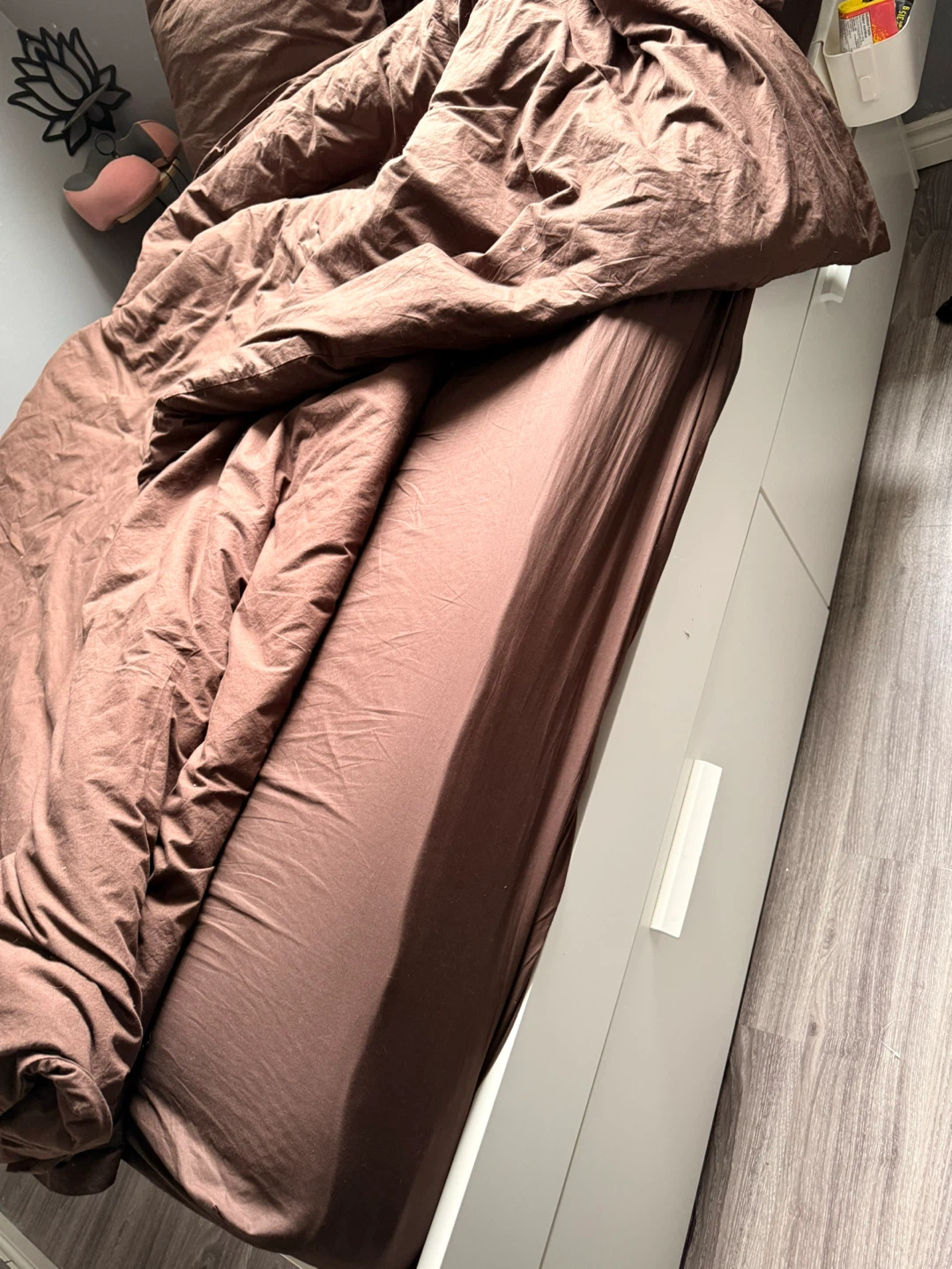 IKEA white wood bed frame (BRIMNES) - photo 3