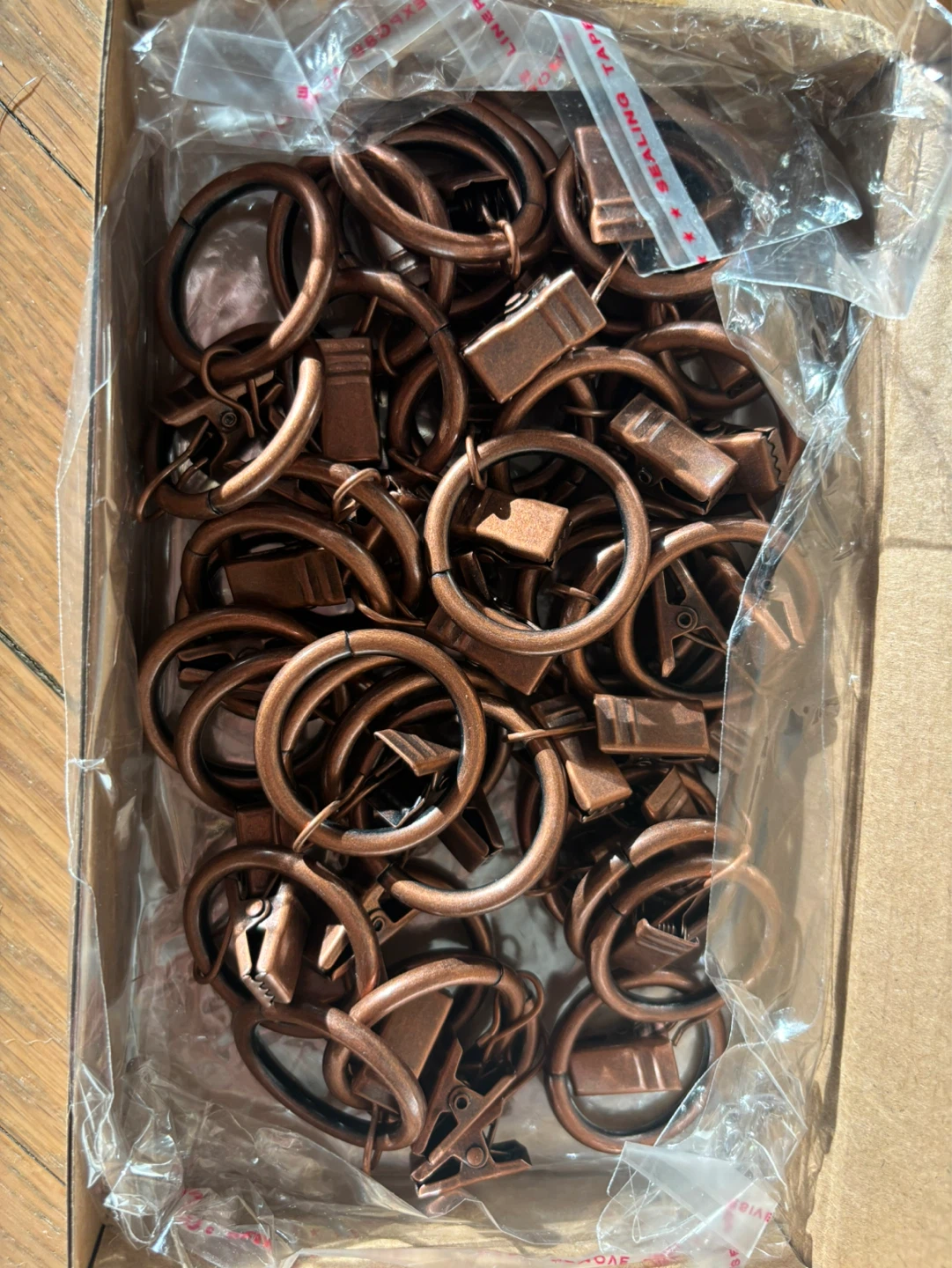 WMYCONGCONG 40 PCS Metal Curtain Rings with Clips - photo 4