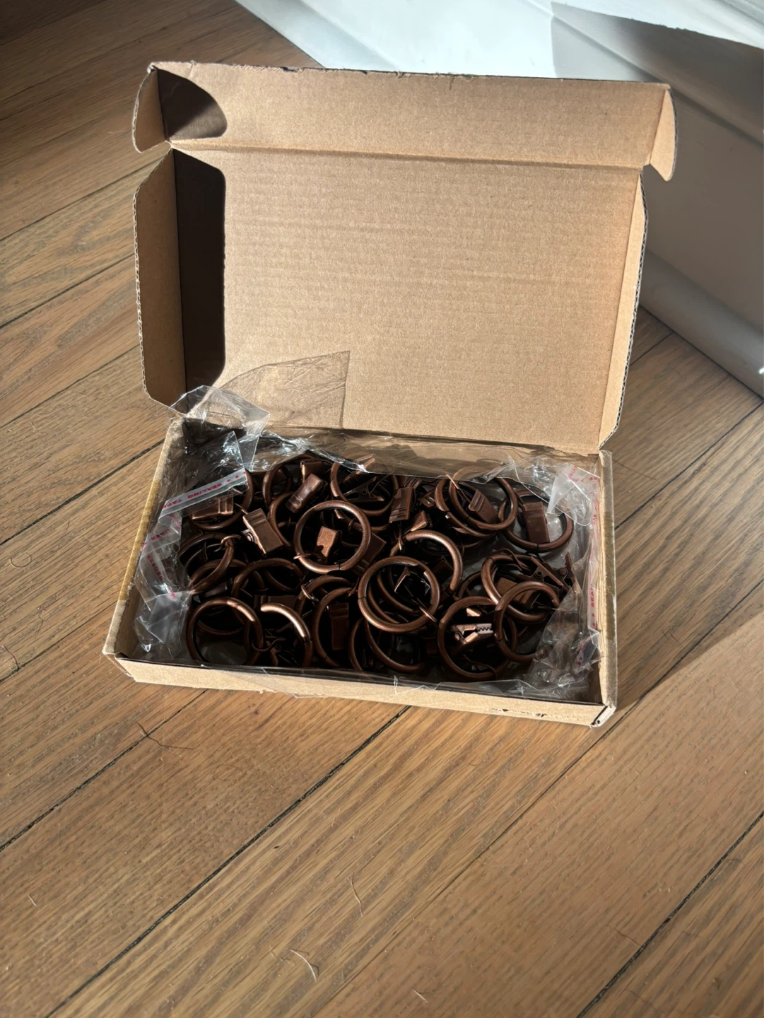 WMYCONGCONG 40 PCS Metal Curtain Rings with Clips - photo 3