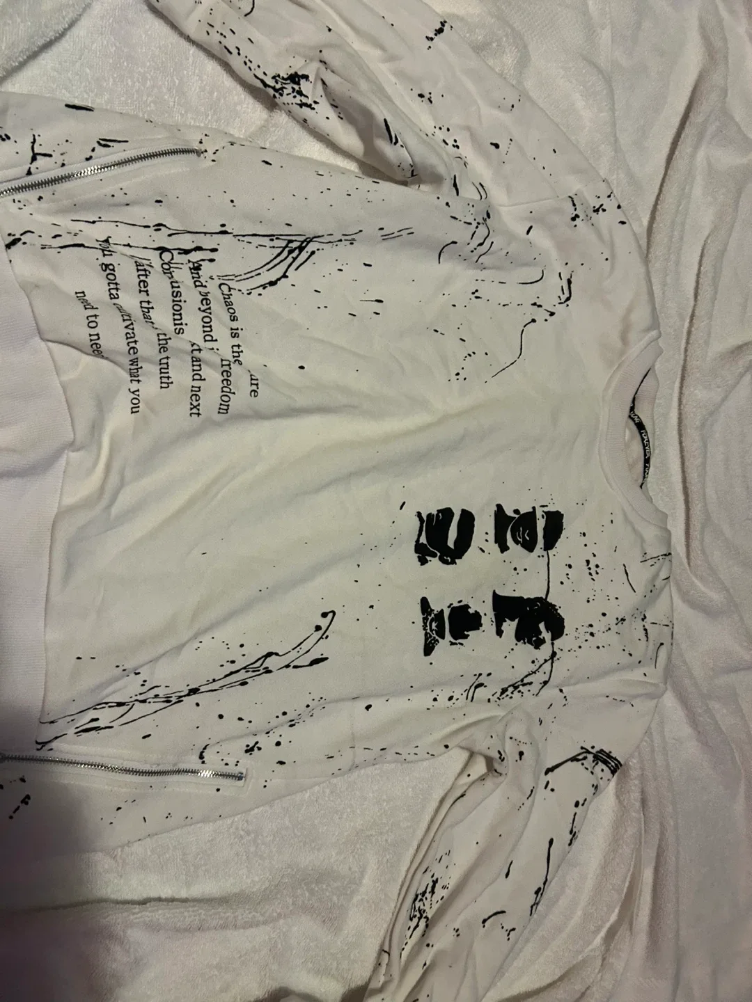 White Graphic Sweatshirt - photo 2