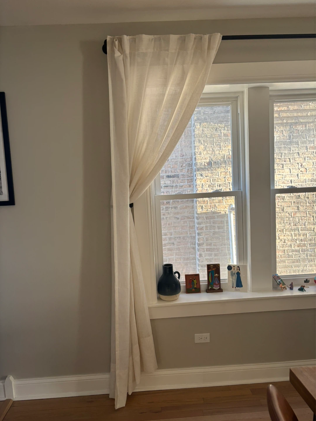 Linen Blend Curtains 38 x 108
