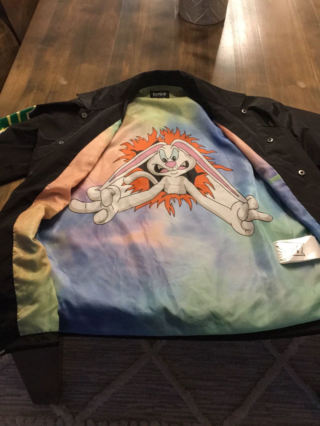 Ripndip Black Jacket with 'Must Be Nice' Graphic