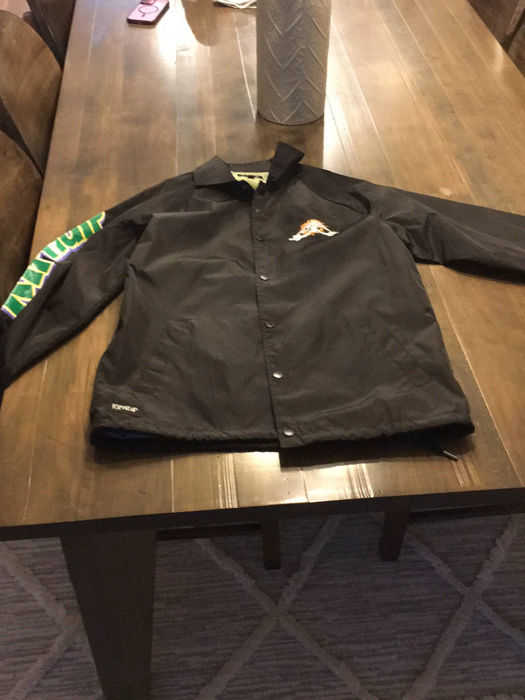 Ripndip Black Jacket with 'Must Be Nice' Graphic - photo 2