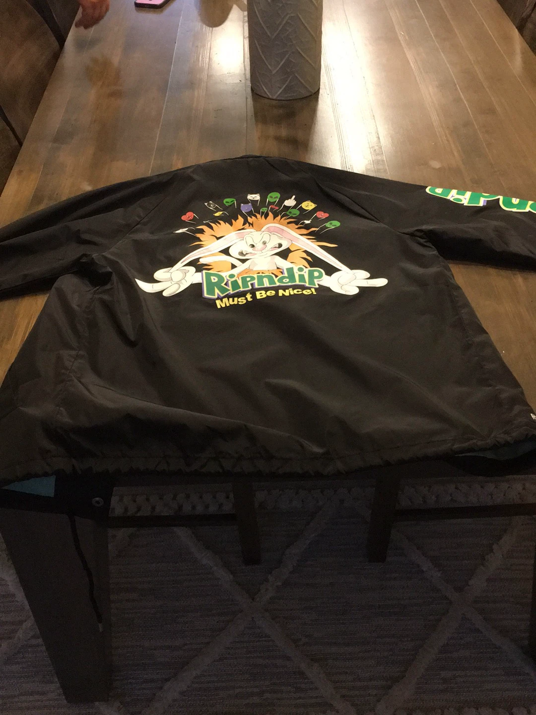 Ripndip Black Jacket with 'Must Be Nice' Graphic - photo 3