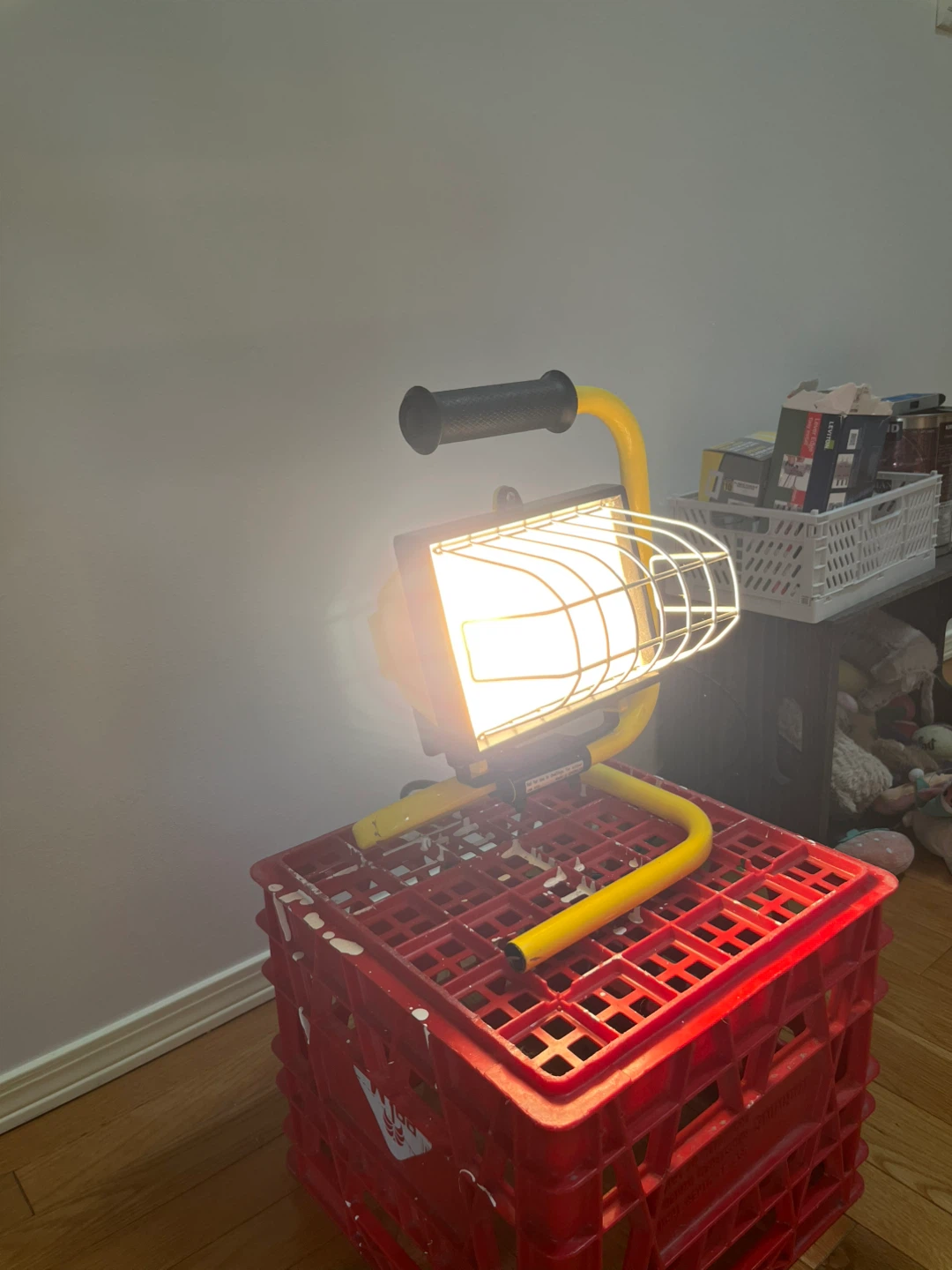 Yellow Work Lamp with Handle - photo 2