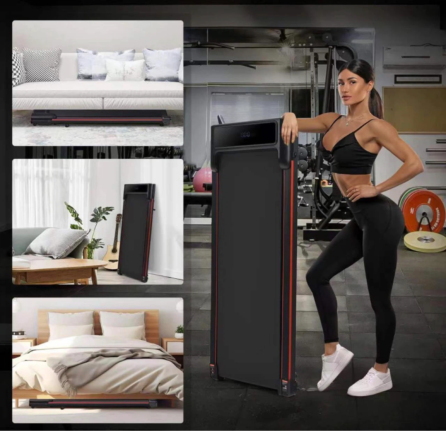 Compact Folding Treadmill with Remote Control - photo 4