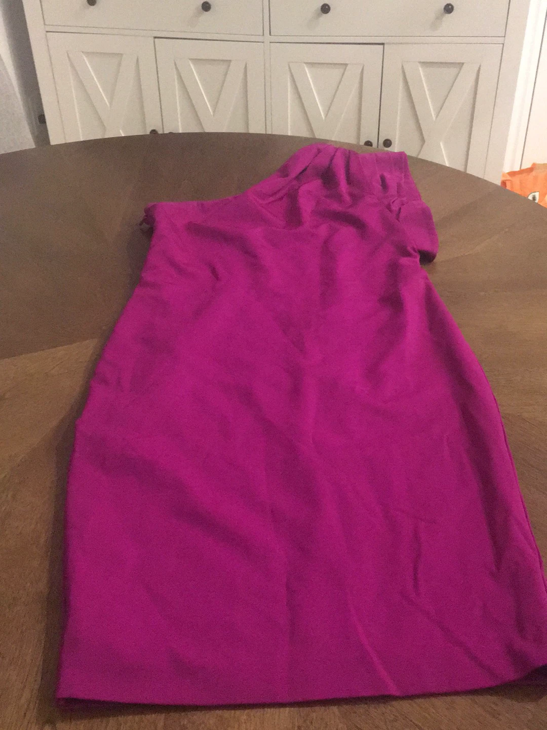Ted Baker London Magenta One-Shoulder Dress Size 1 - photo 3