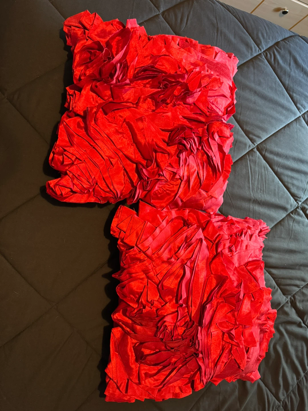 2 Red Decorative Pillows