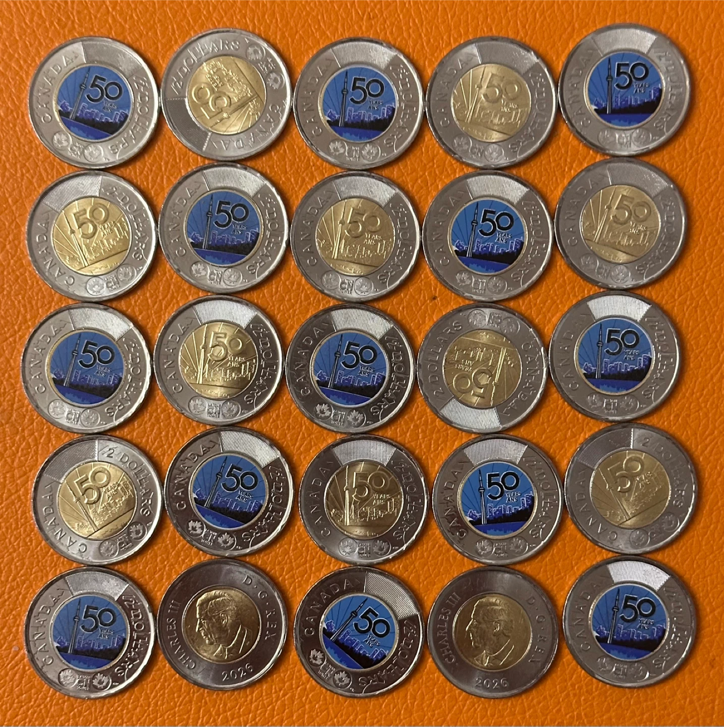 Canadian CN Tower 50th Anniversary 2026 Toonies