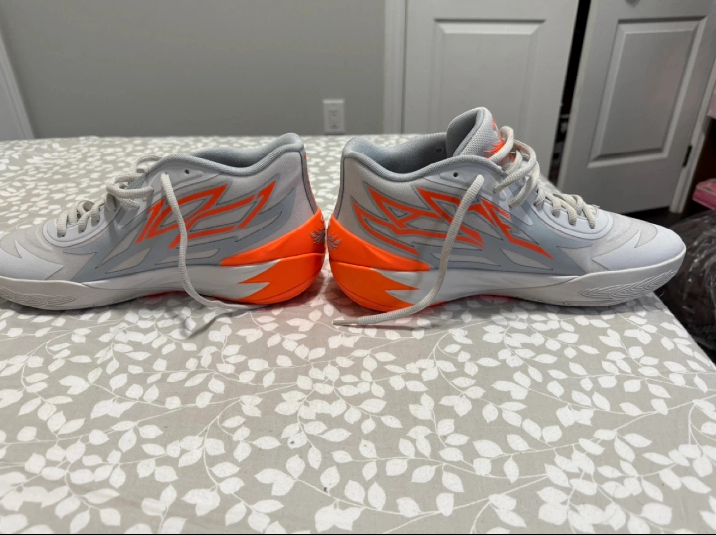 PUMA x Lamelo Ball MB.02 "Platinum Grey/Ultra Orange" Sneakers - photo 3