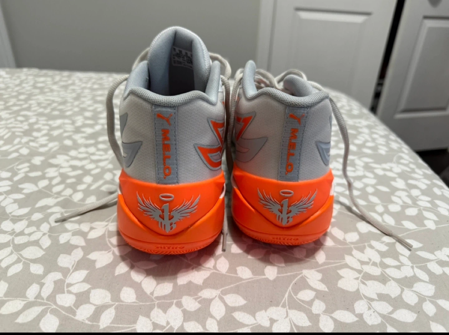 PUMA x Lamelo Ball MB.02 "Platinum Grey/Ultra Orange" Sneakers - photo 4