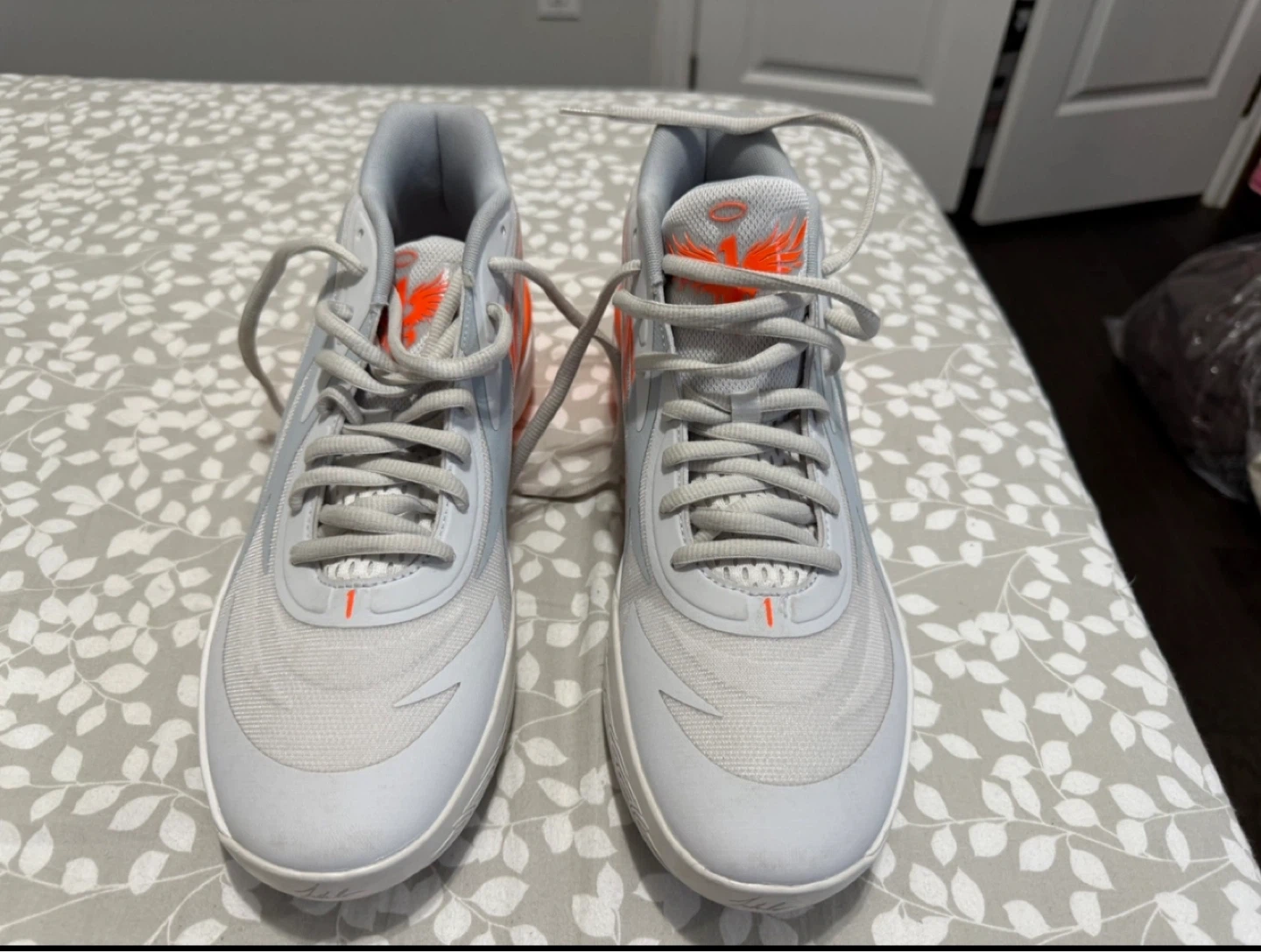 PUMA x Lamelo Ball MB.02 "Platinum Grey/Ultra Orange" Sneakers - photo 5