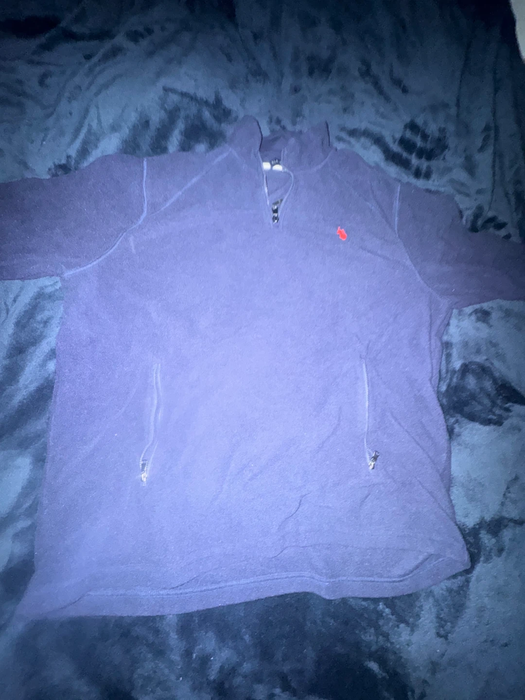U.S. Polo Assn. Fleece Pullover - Navy Blue, Size XL