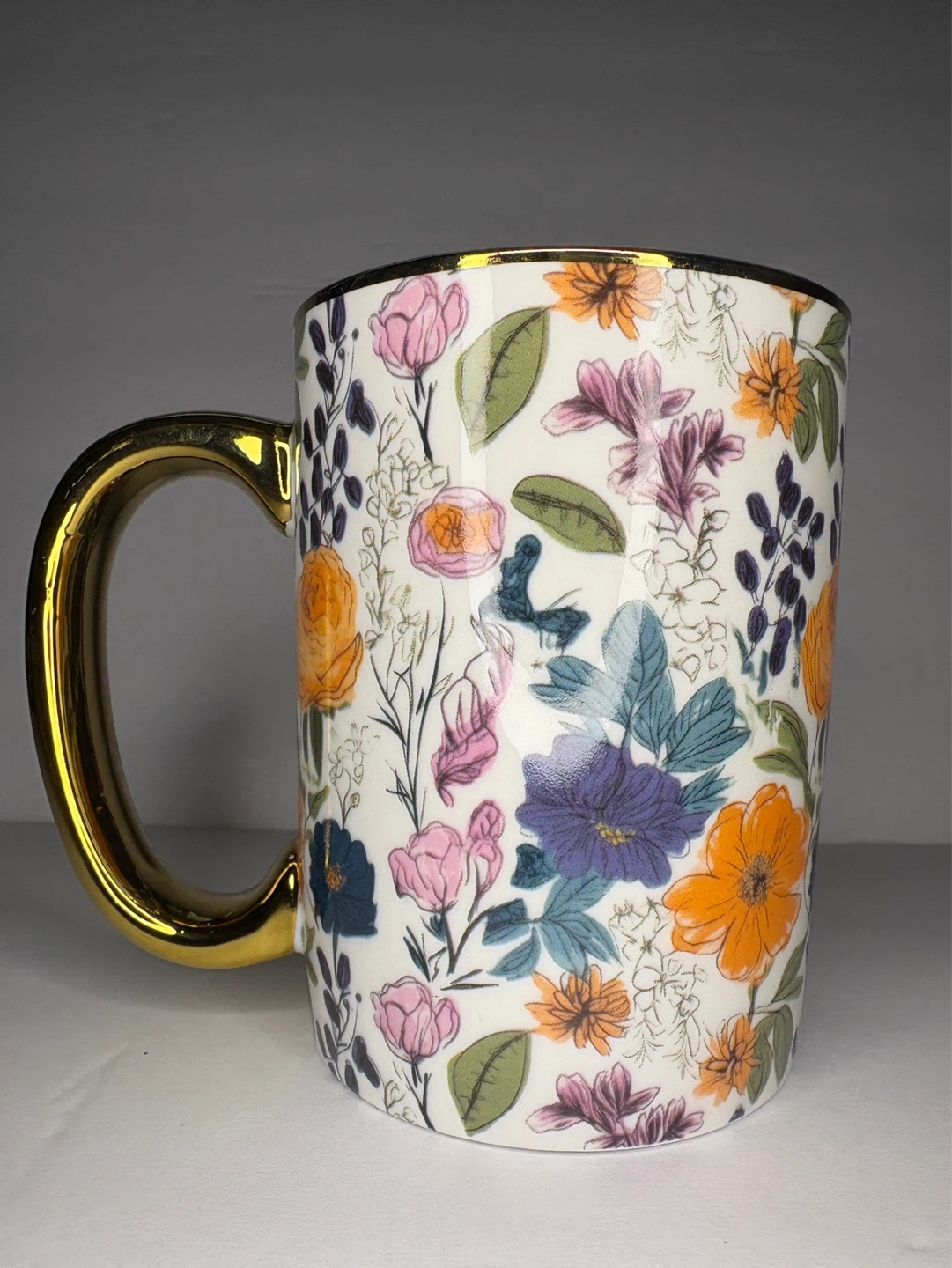 🌱New fine porcelain mug/ cup - flowers/ floral grace teaware - photo 2