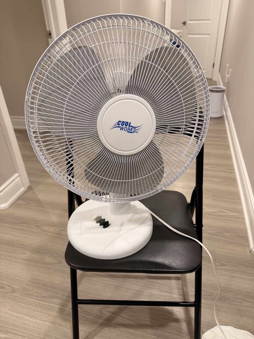 Cool Works White Desk Fan