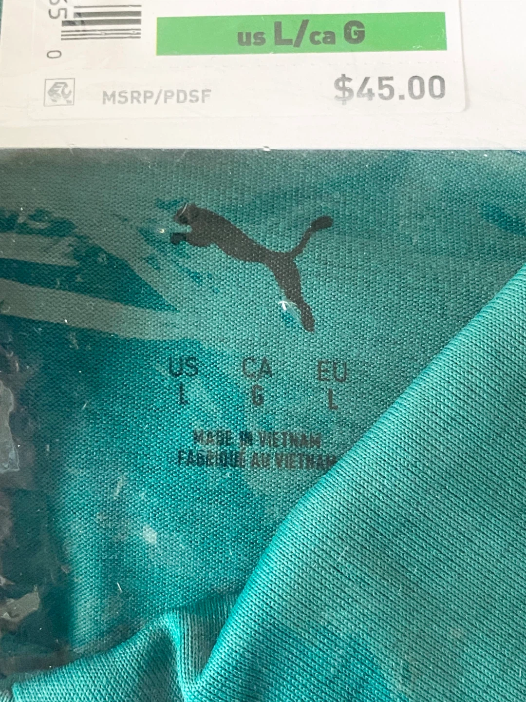 Puma Men's Polo Shirt - Green - Size L - photo 2