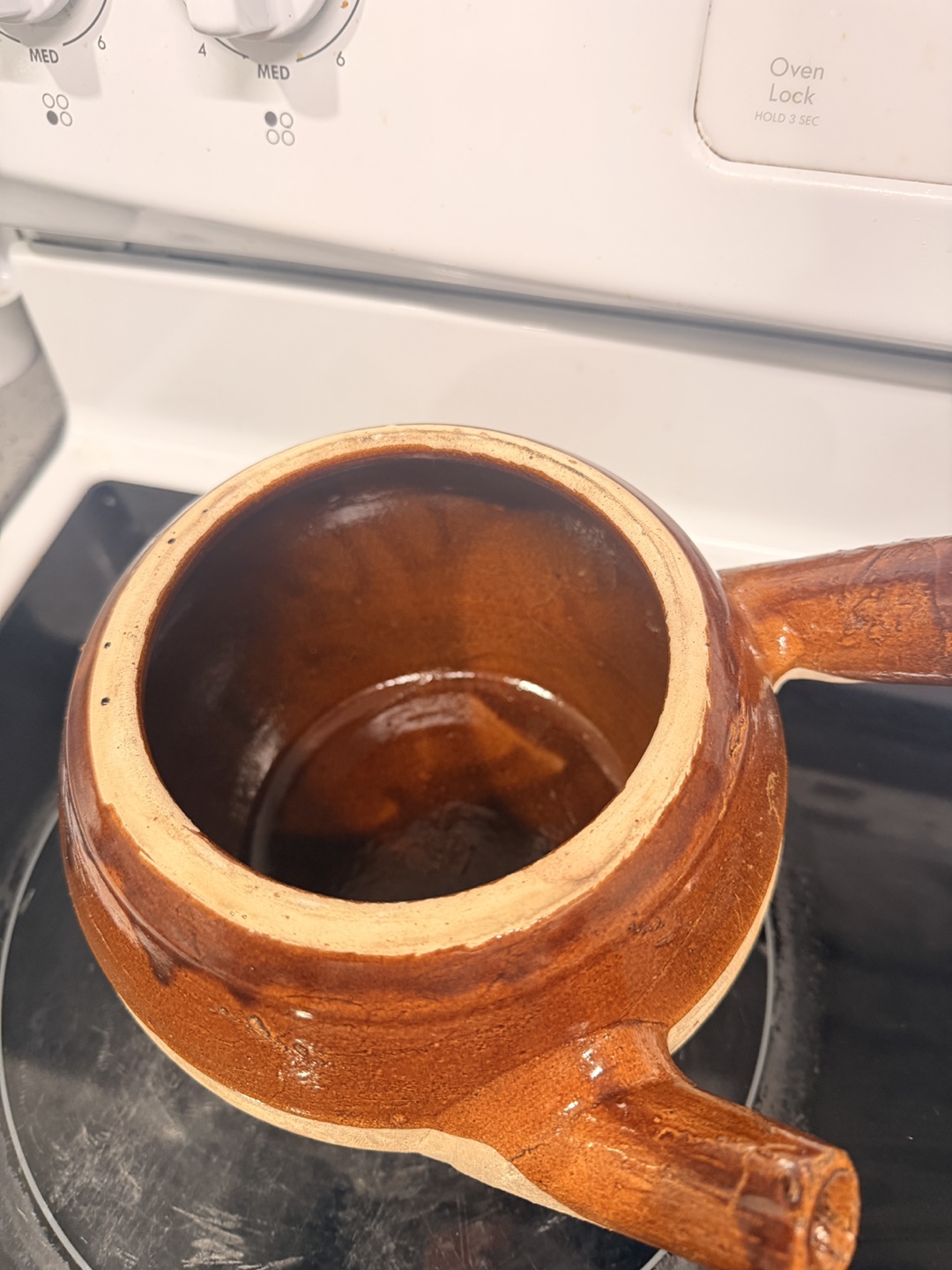 Brown Ceramic Pot with Lid - photo 3