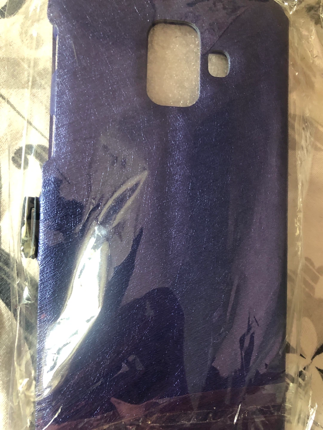 🌱Purple Flip Phone Case for Samsung A6 2018 - photo 2