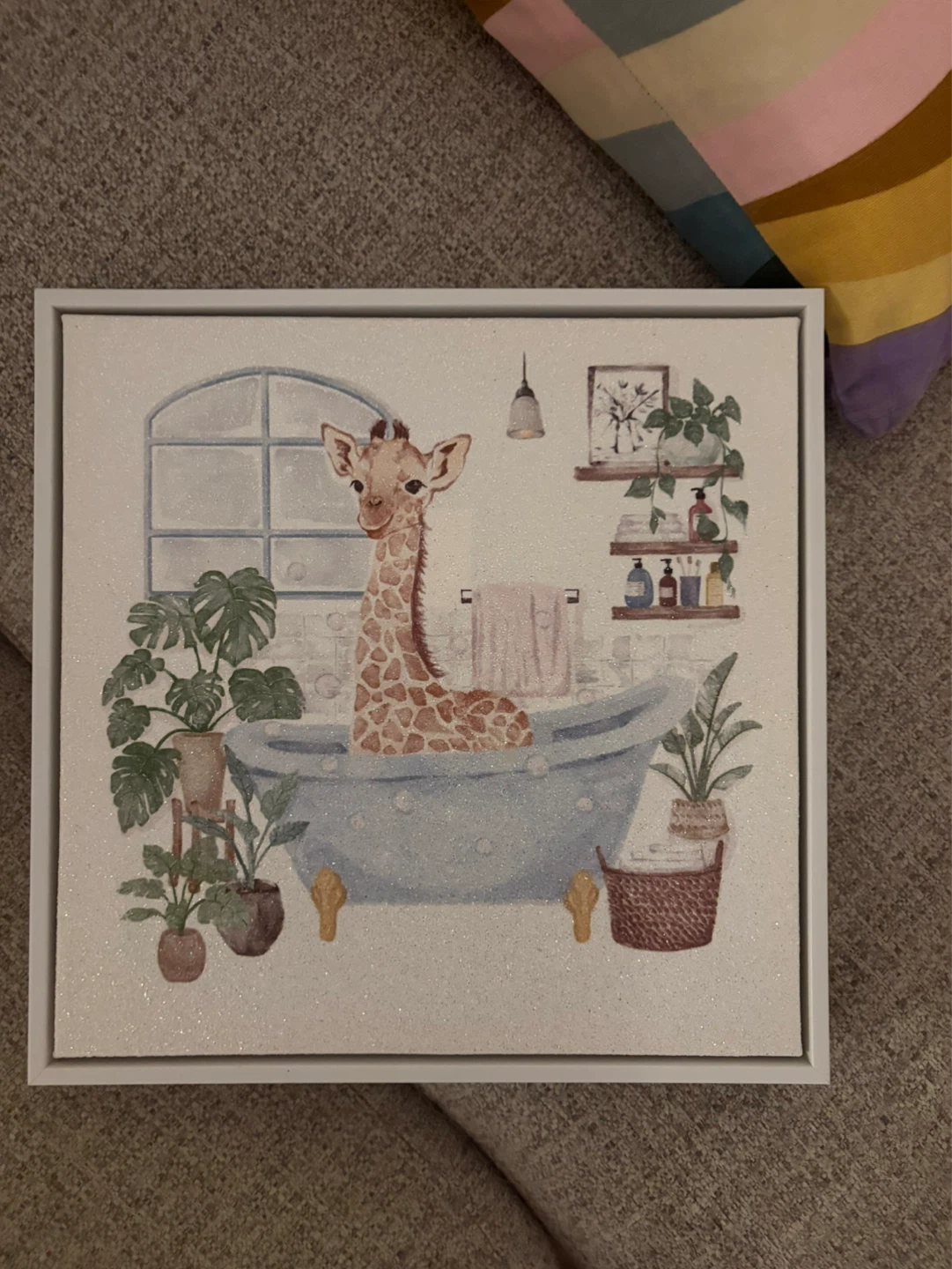 Giraffe Bathtub Wall Art - photo 2