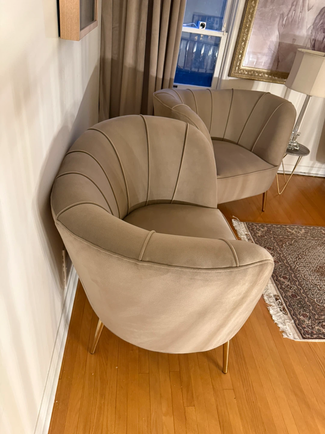 Koala living Accent Chairs sofa with Gold metal Legs - photo 2