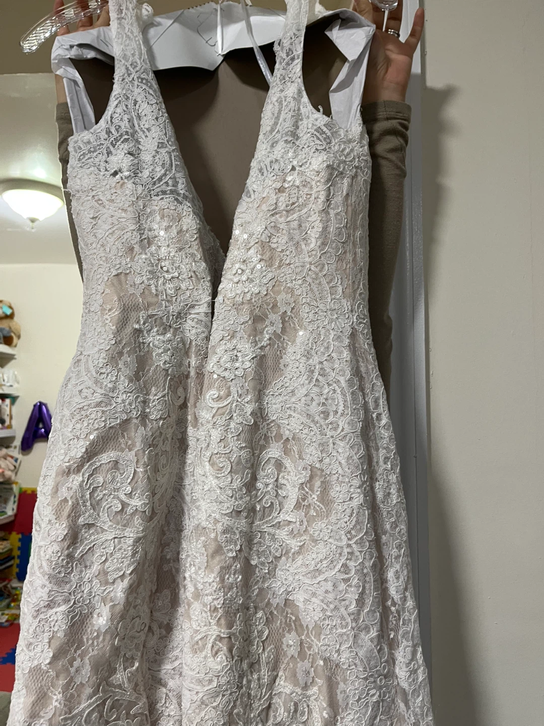 Oleg Cassini Lace Wedding Dress - photo 3