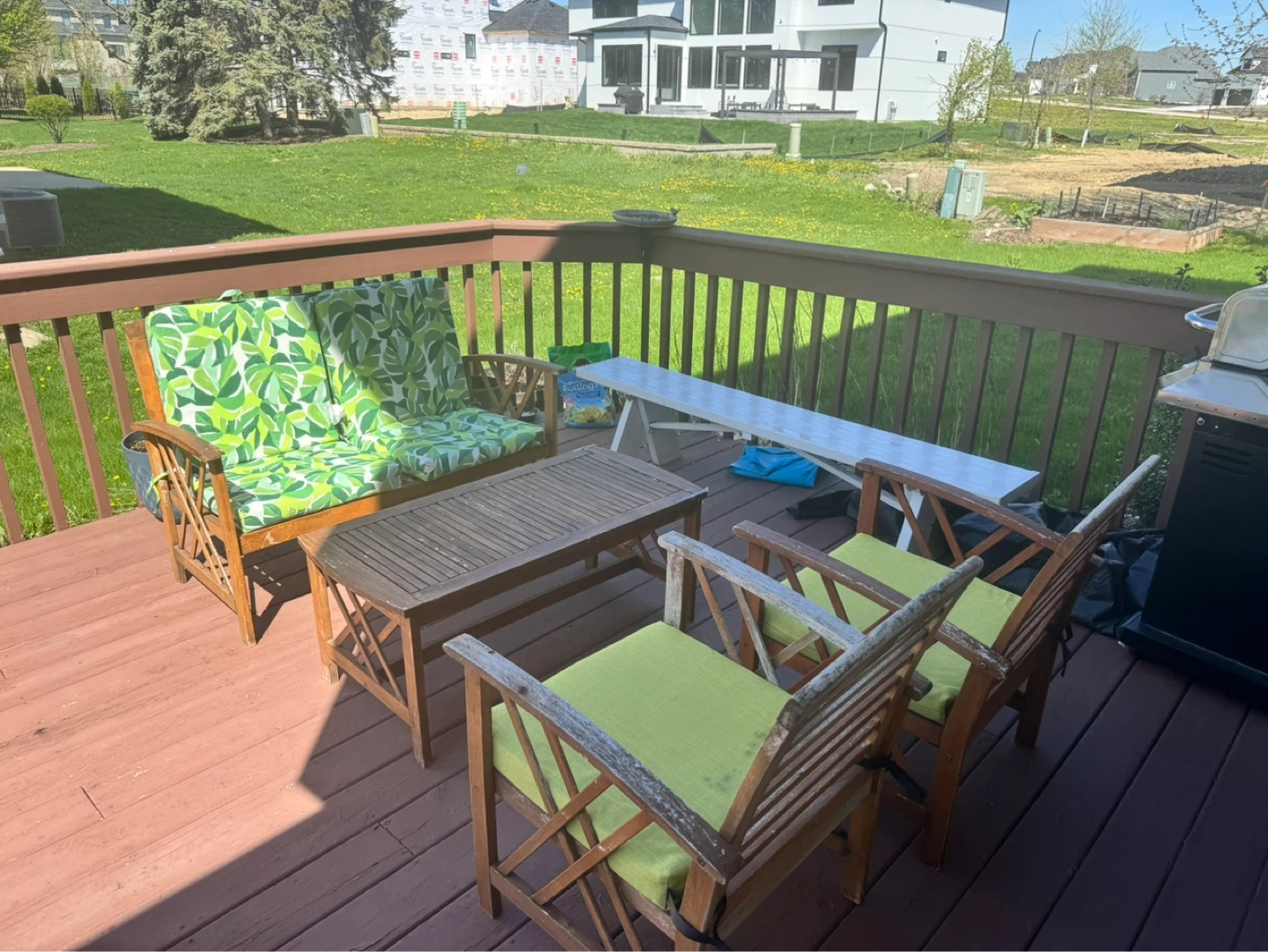 Wooden Patio Furniture Set - photo 3