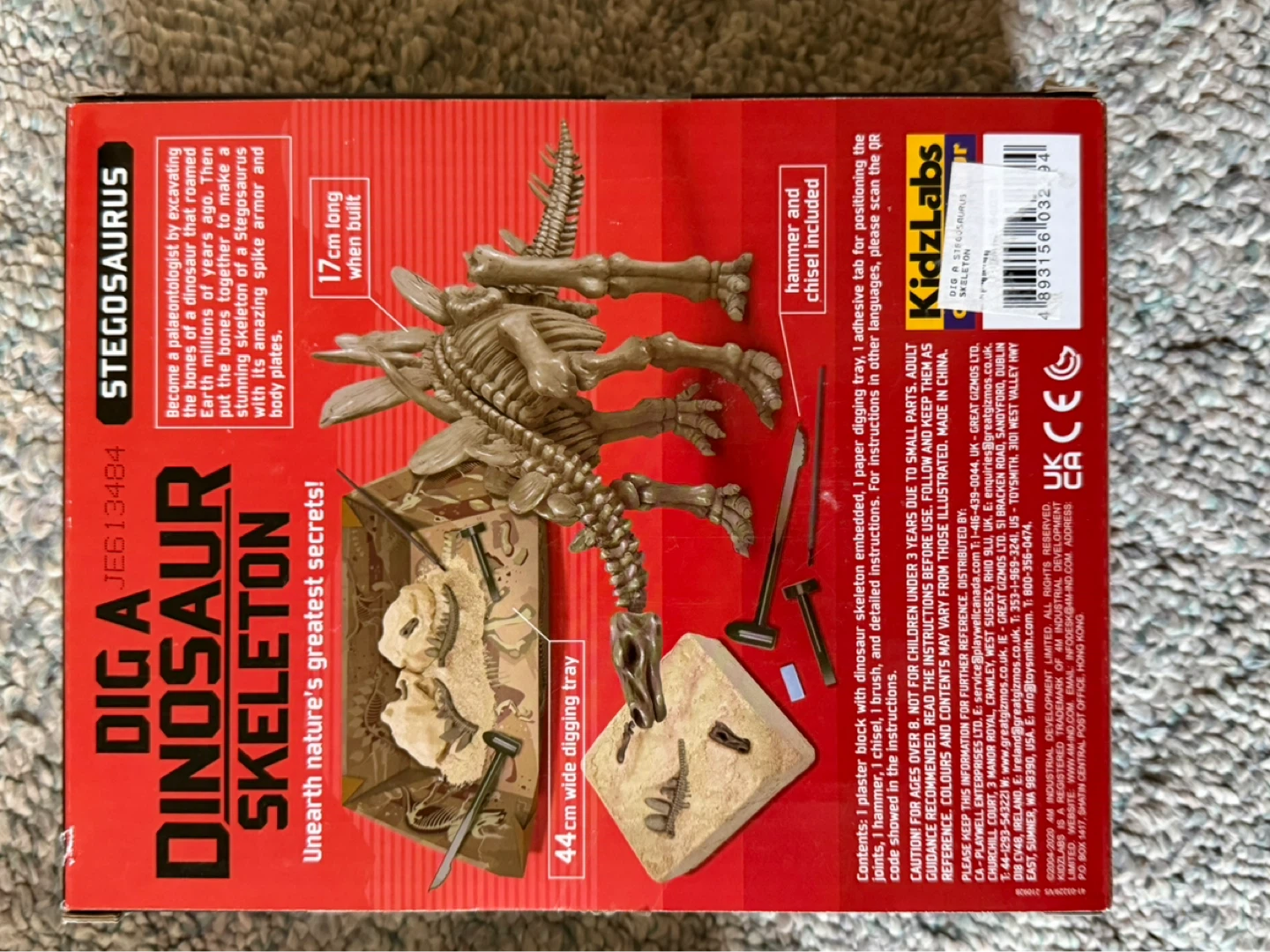 KidzLabs Dig a Dinosaur Skeleton Stegosaurus Kit - photo 2
