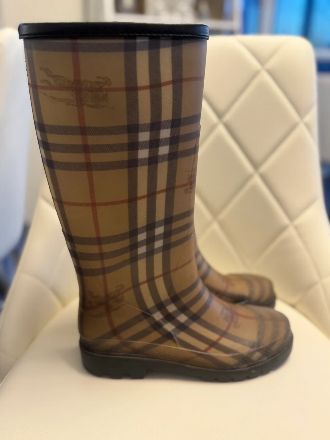 Burberry Nova Check Rain Boots