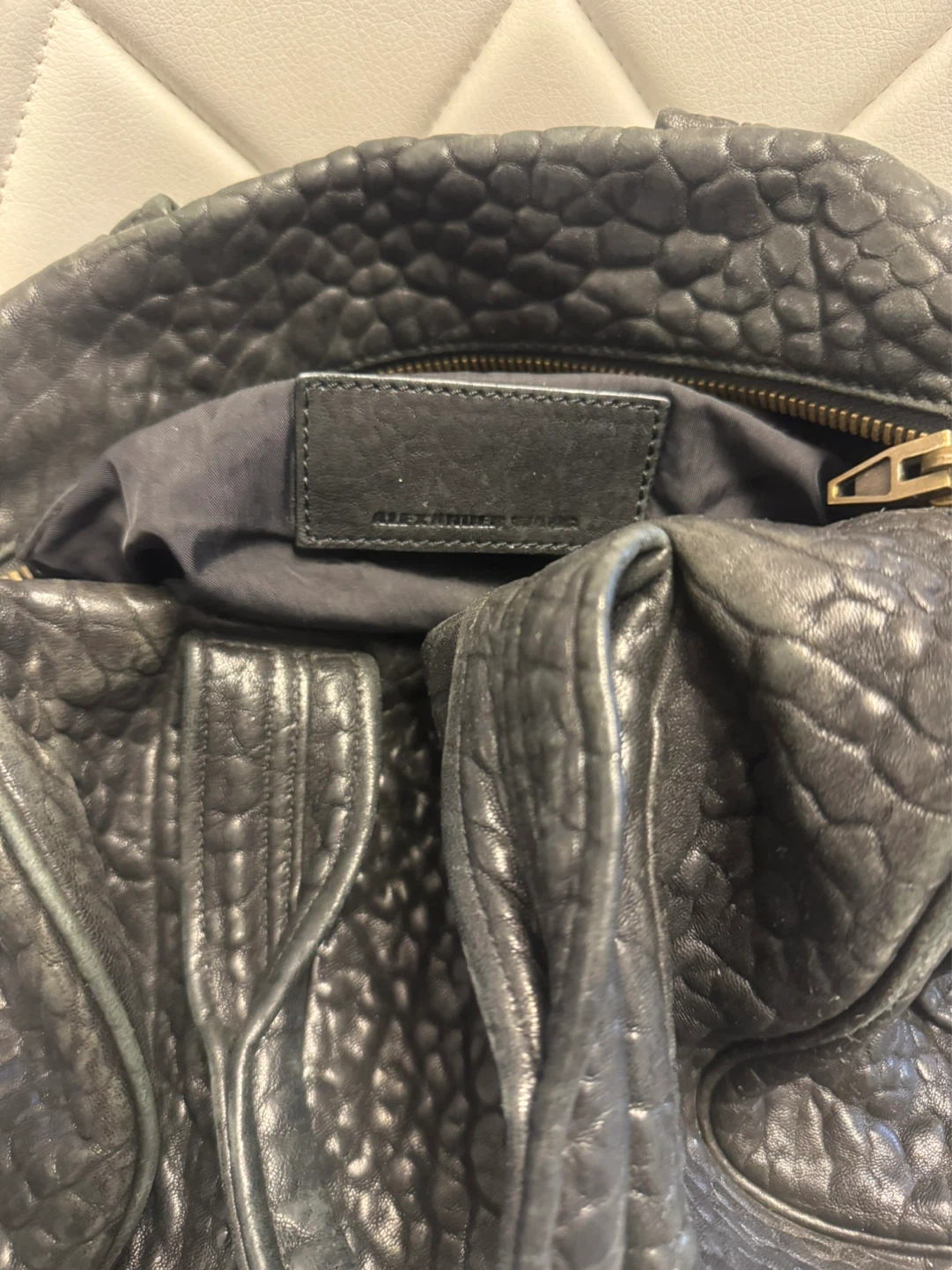 Alexander Wang Black Pebbled Leather Rockie Bag with Studs - photo 4