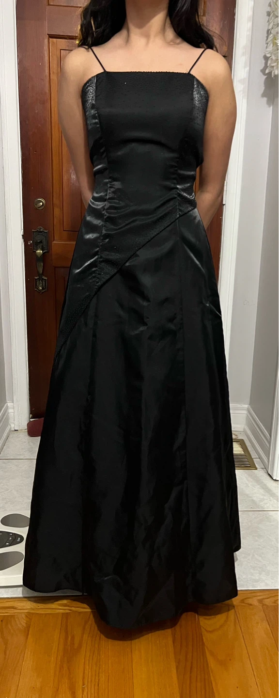 Black Formal Gown with Straps