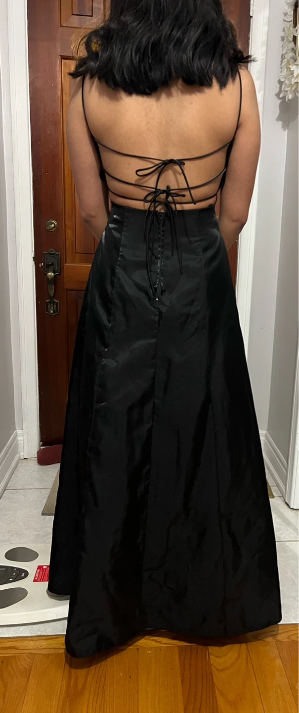 Black Formal Gown with Straps - photo 2