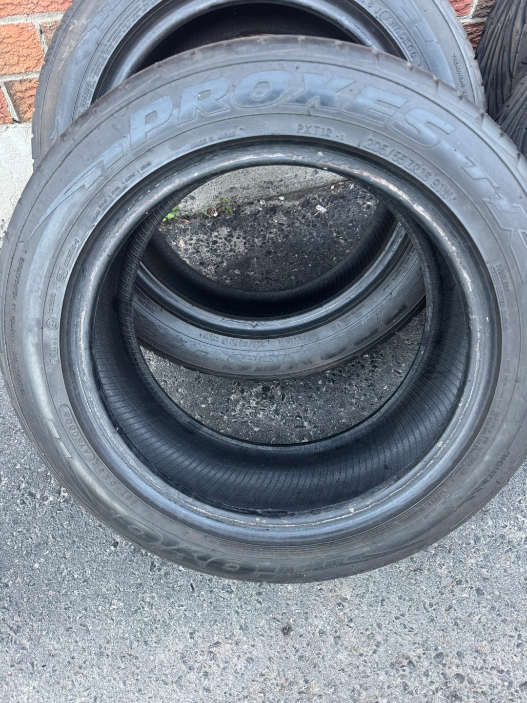 4x Toyo Proxes Tires 205/55ZR16 - photo 2