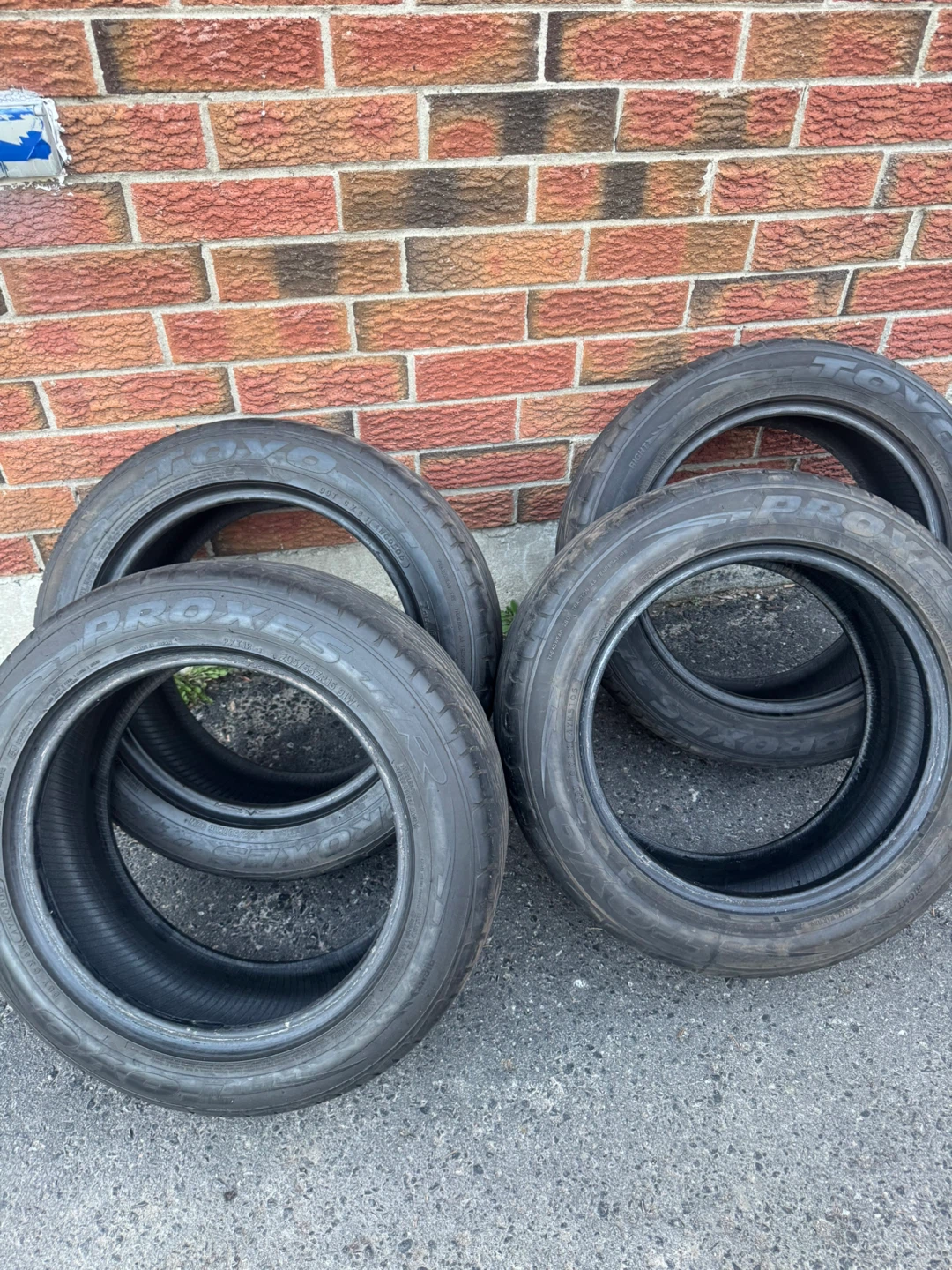4x Toyo Proxes Tires 205/55ZR16