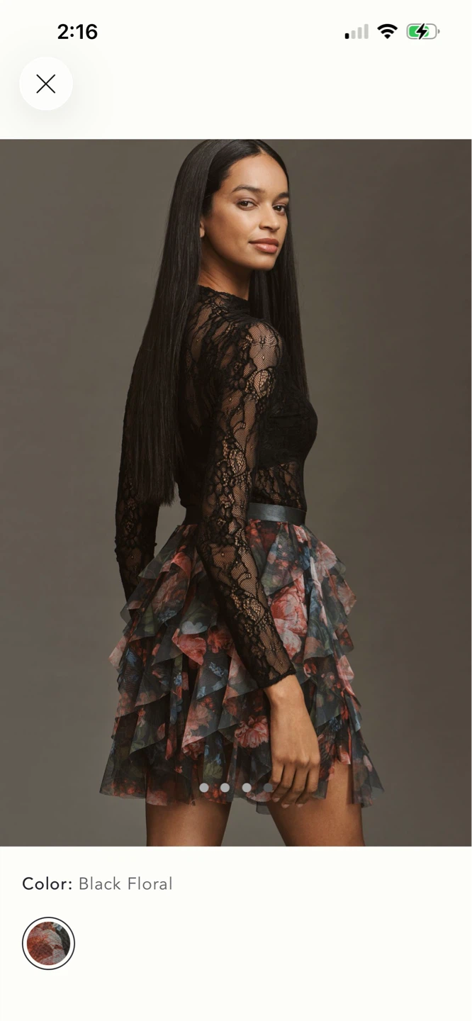BNWT Anthropologie Cherie Ruffled Tulle Skirt XS - photo 4