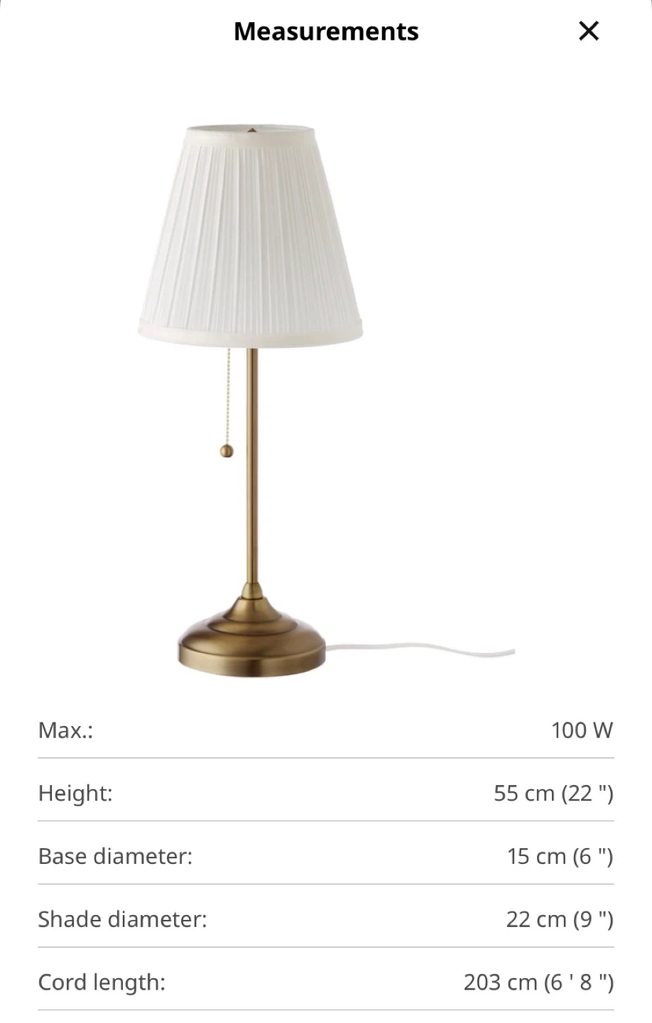 Lamp with brass finish - photo 5