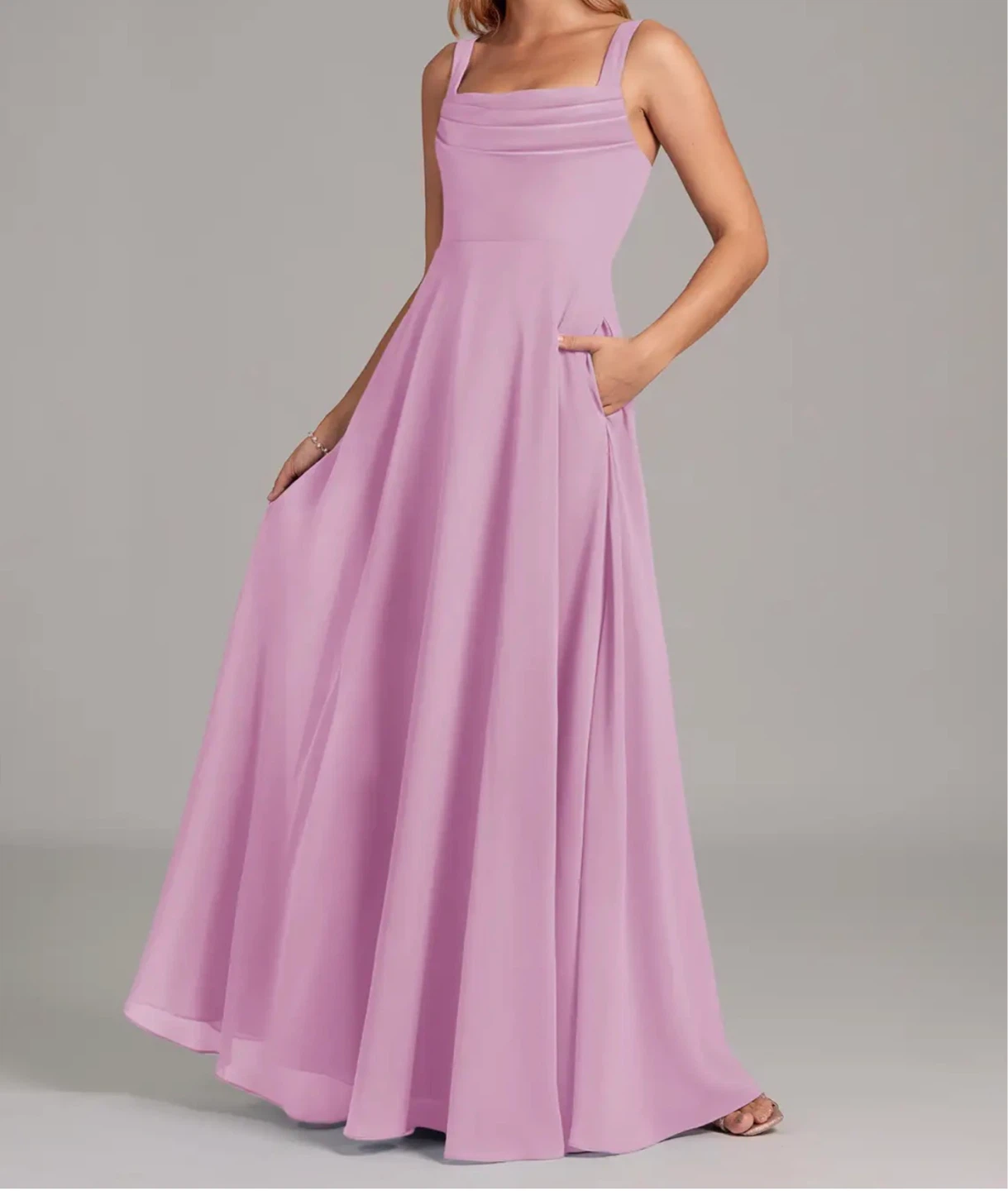 Azazie Shaude Bridesmaid Dress Candy Pink