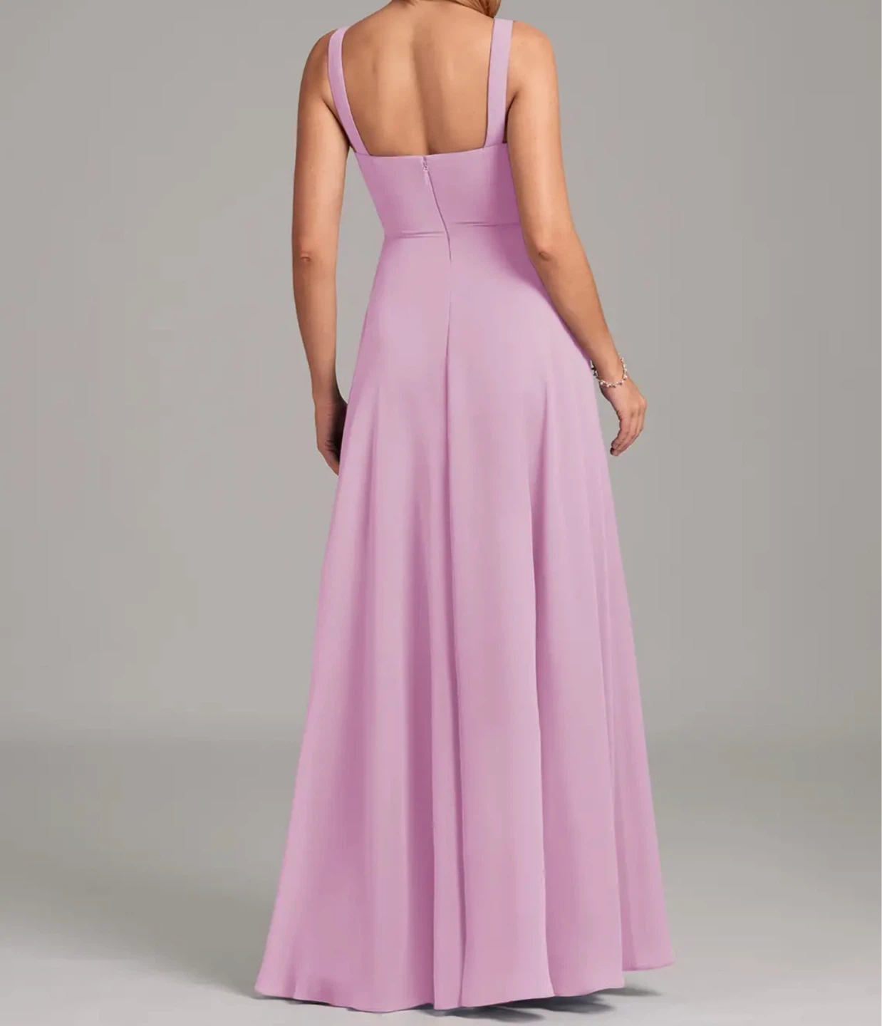 Azazie Shaude Bridesmaid Dress Candy Pink - photo 2