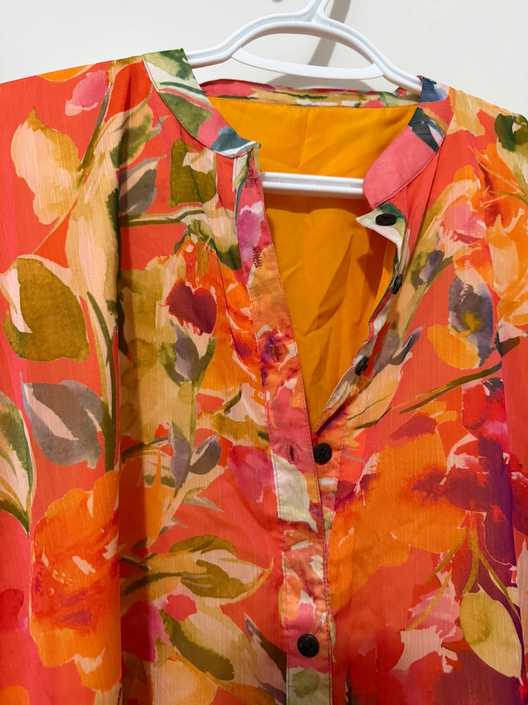 Vibrant Floral Kaftan Tunic