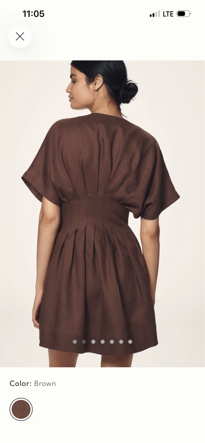 BNWT Anthropologie Tobie 100% Linen Shirt Dress XL - photo 3