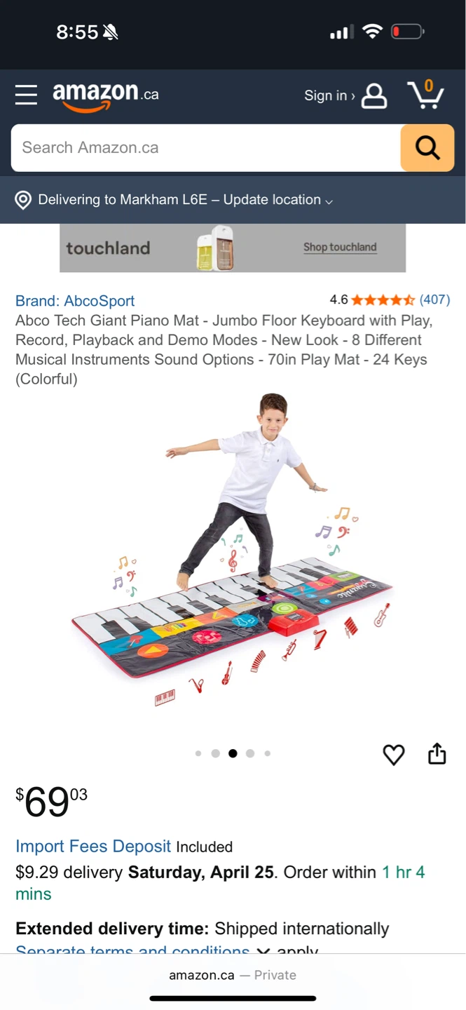 Abco Tech Giant Piano Keyboard Mat - photo 4