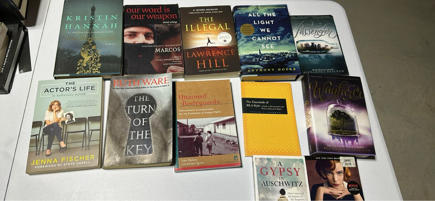 Multiple books for sale
