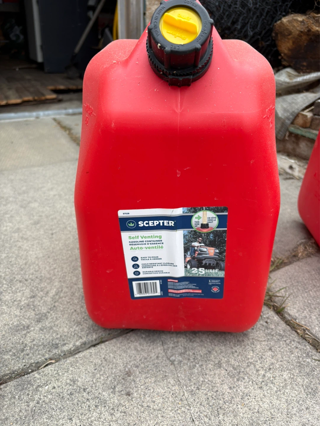 Scepter 25L Red Self-Venting Gasoline Can