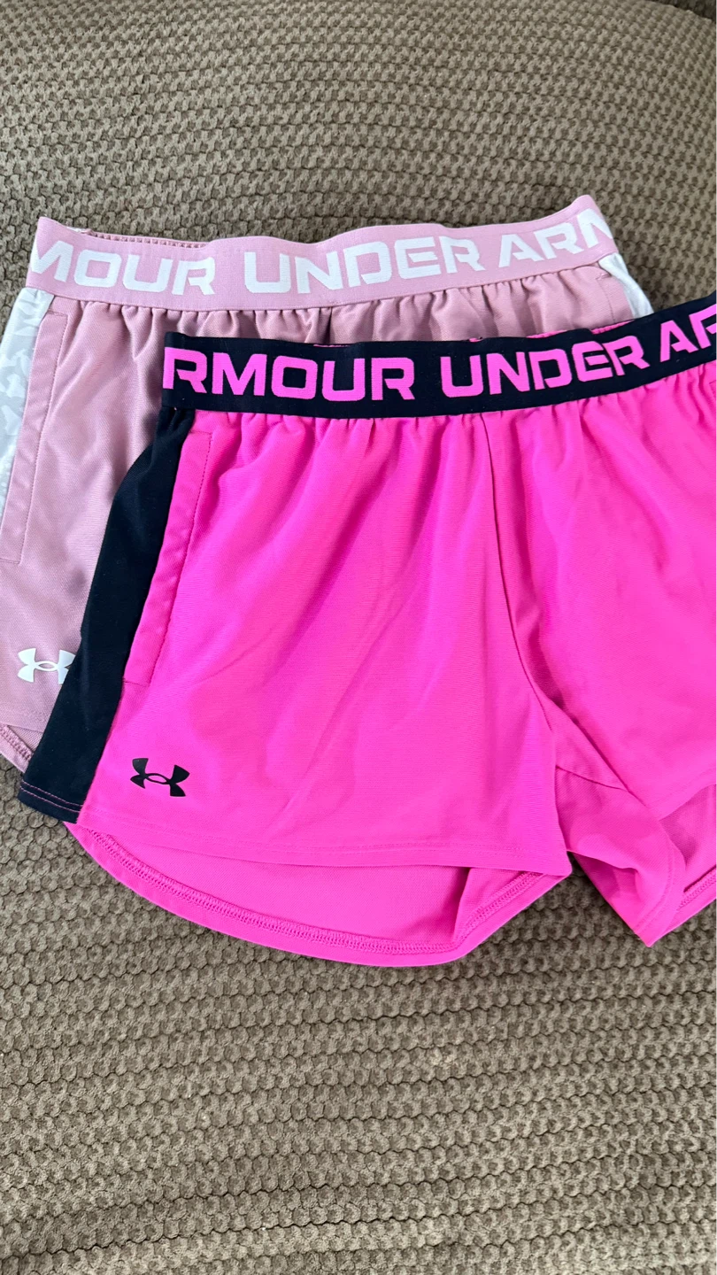 Under Armour Kids Running Shorts - Pink/Hot Pink