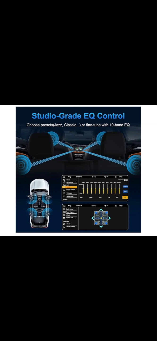 Single Din Car Stereo with Apple CarPlay & Android Auto - photo 5