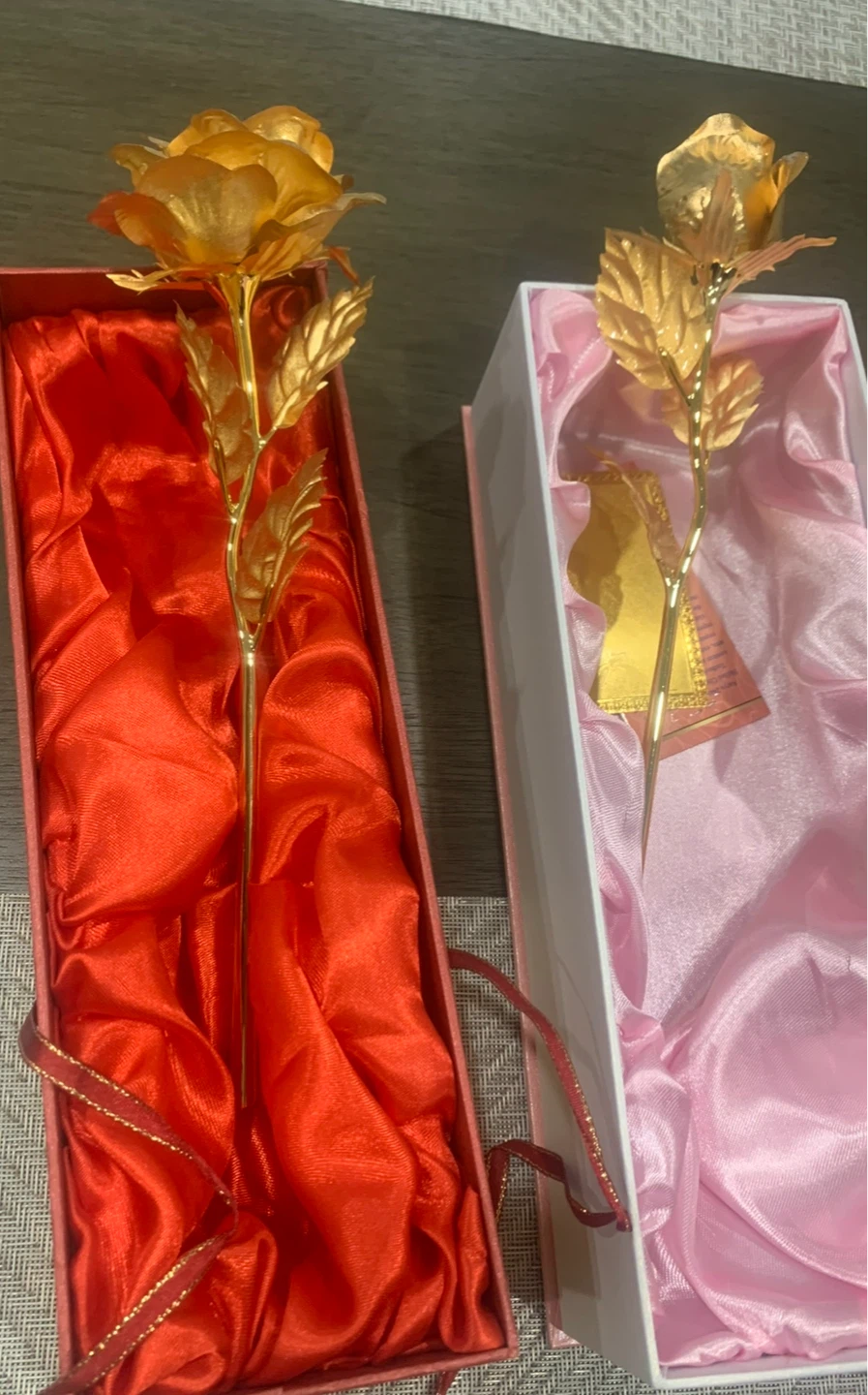 Gold Rose in Gift Box