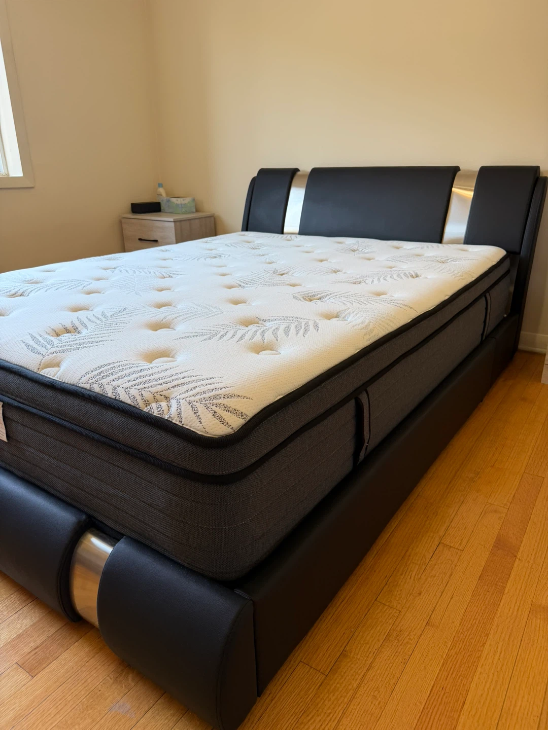 Mattress with Black Bed Frame - photo 2
