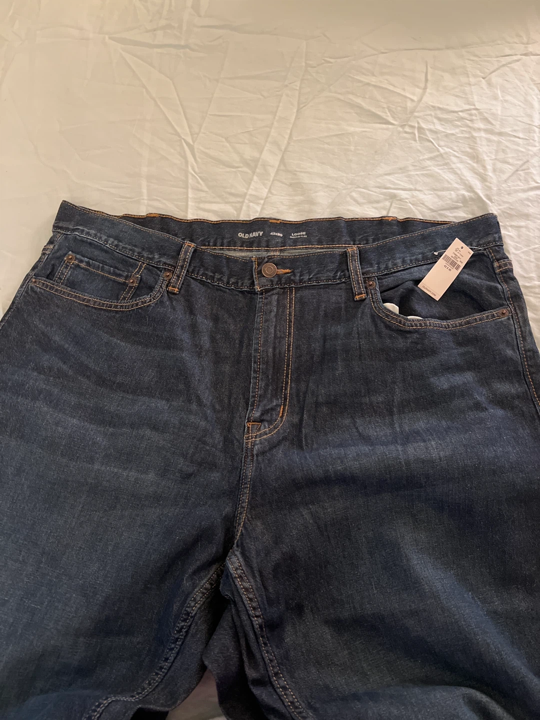 Old Navy Men's Loose Fit Jeans Size 42x30 Dark Wash - photo 4